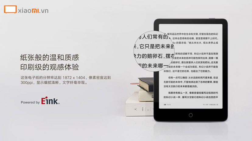 công nghệ trên máy đọc sách Xiaomi eBook Reader Pro.jpg