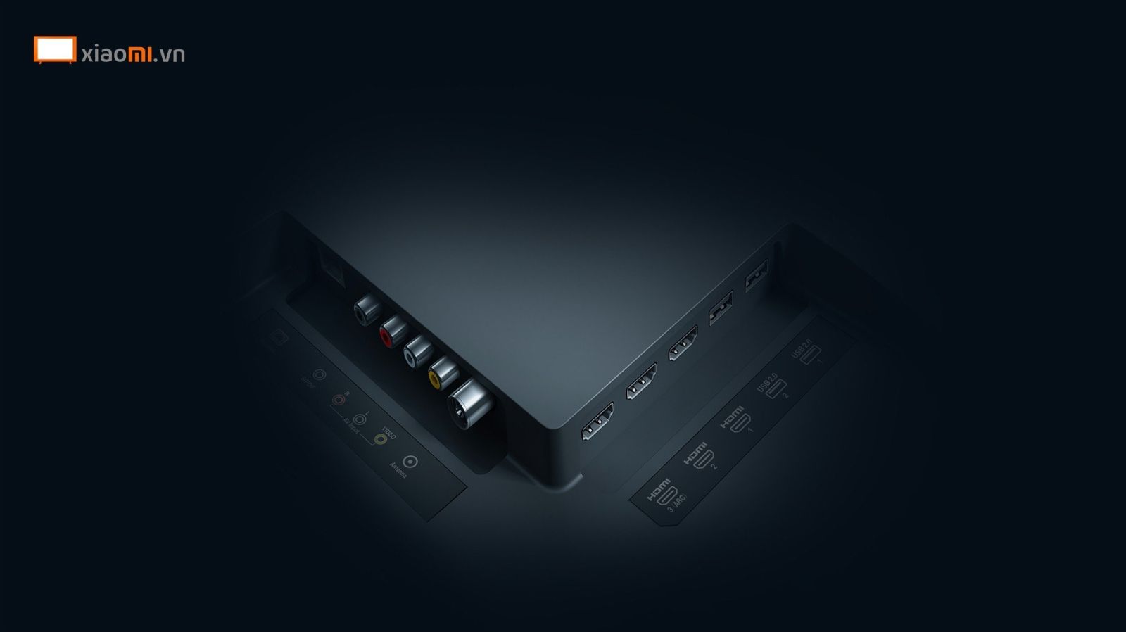 hệ thống cổng kết nối hệ thống Tivi Xiaomi TV5 siêu mỏng