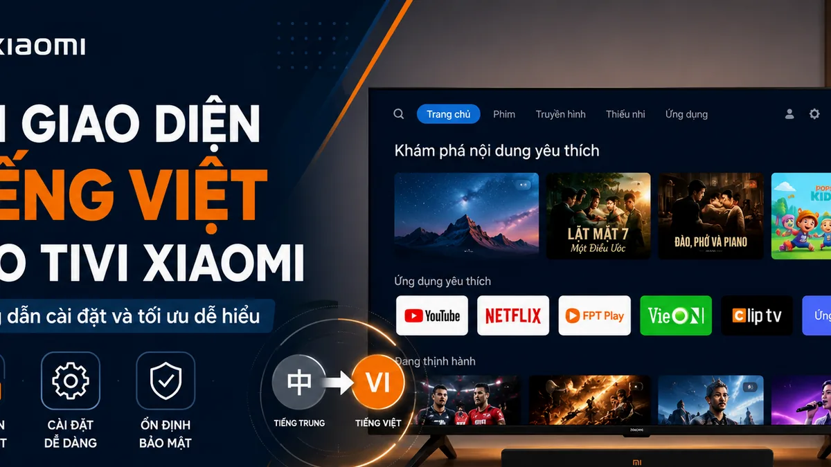 Giao diện HyperOS TV trên Tivi Xiaomi